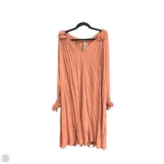Dress Casual Maxi By Anthropologie In Brown, Size: Lp