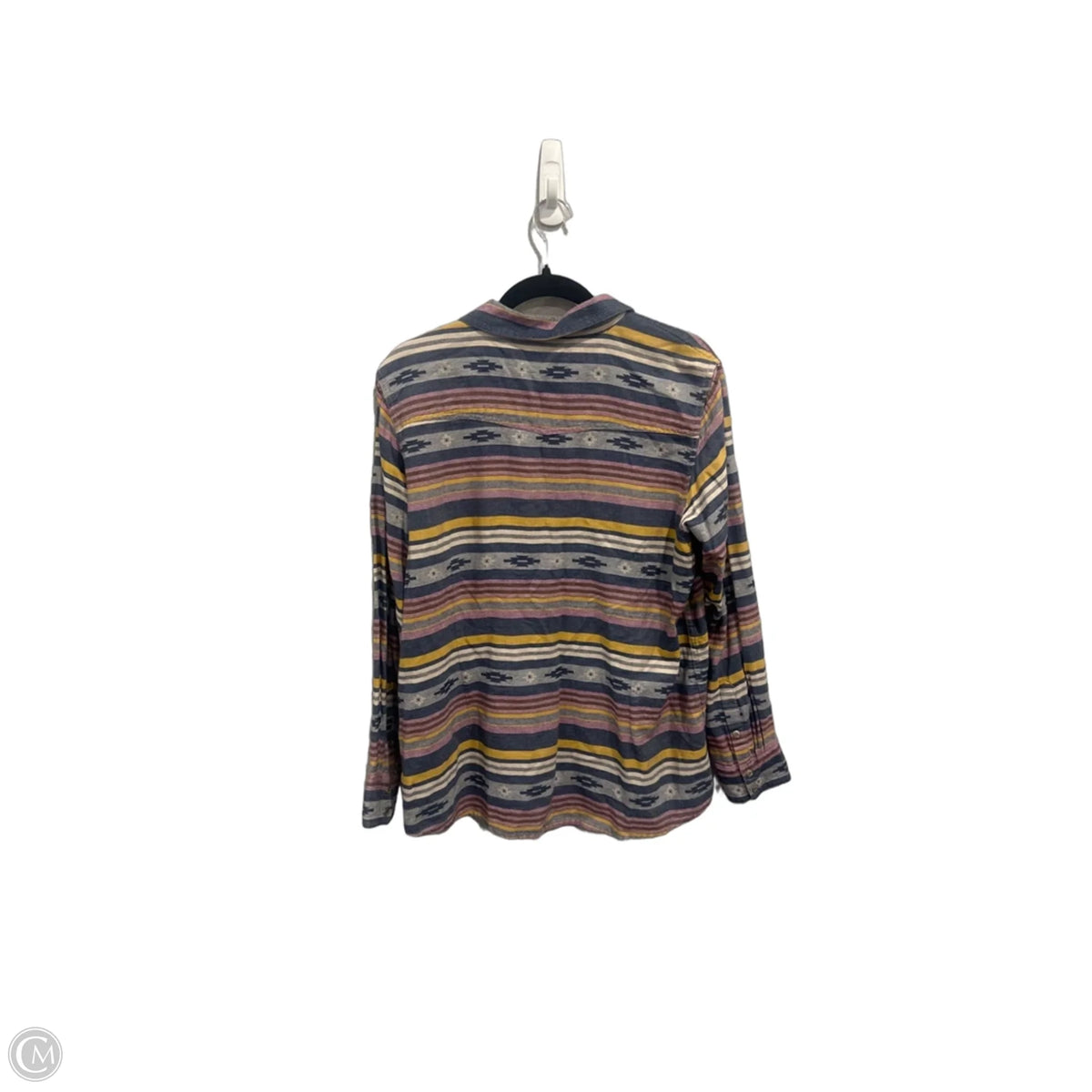 Top Long Sleeve By Ariat In Striped Pattern, Size: Xl