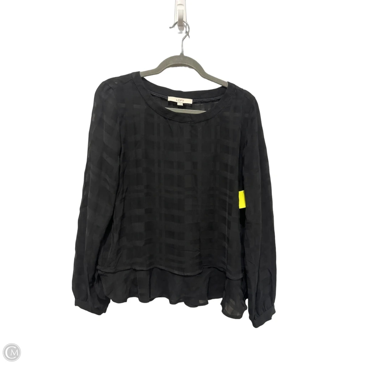 Top Long Sleeve By Loft In Black, Size: M
