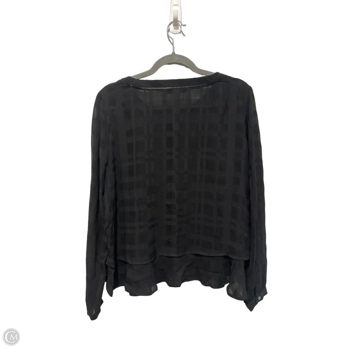 Top Long Sleeve By Loft In Black, Size: M