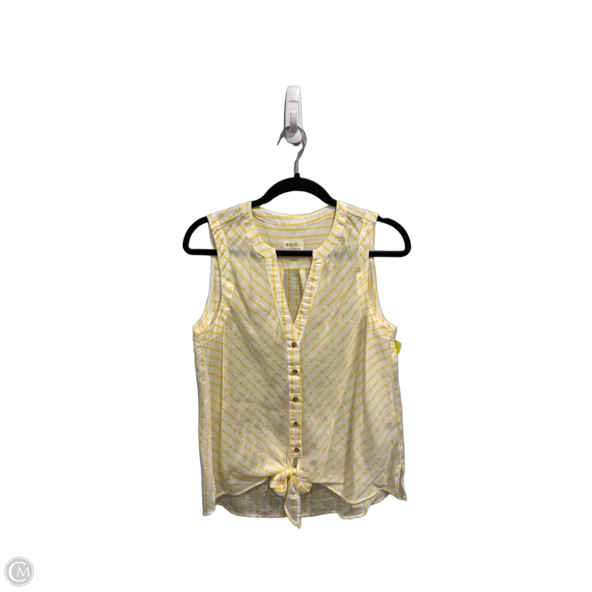 Top Sleeveless By Maeve In Striped Pattern, Size: S