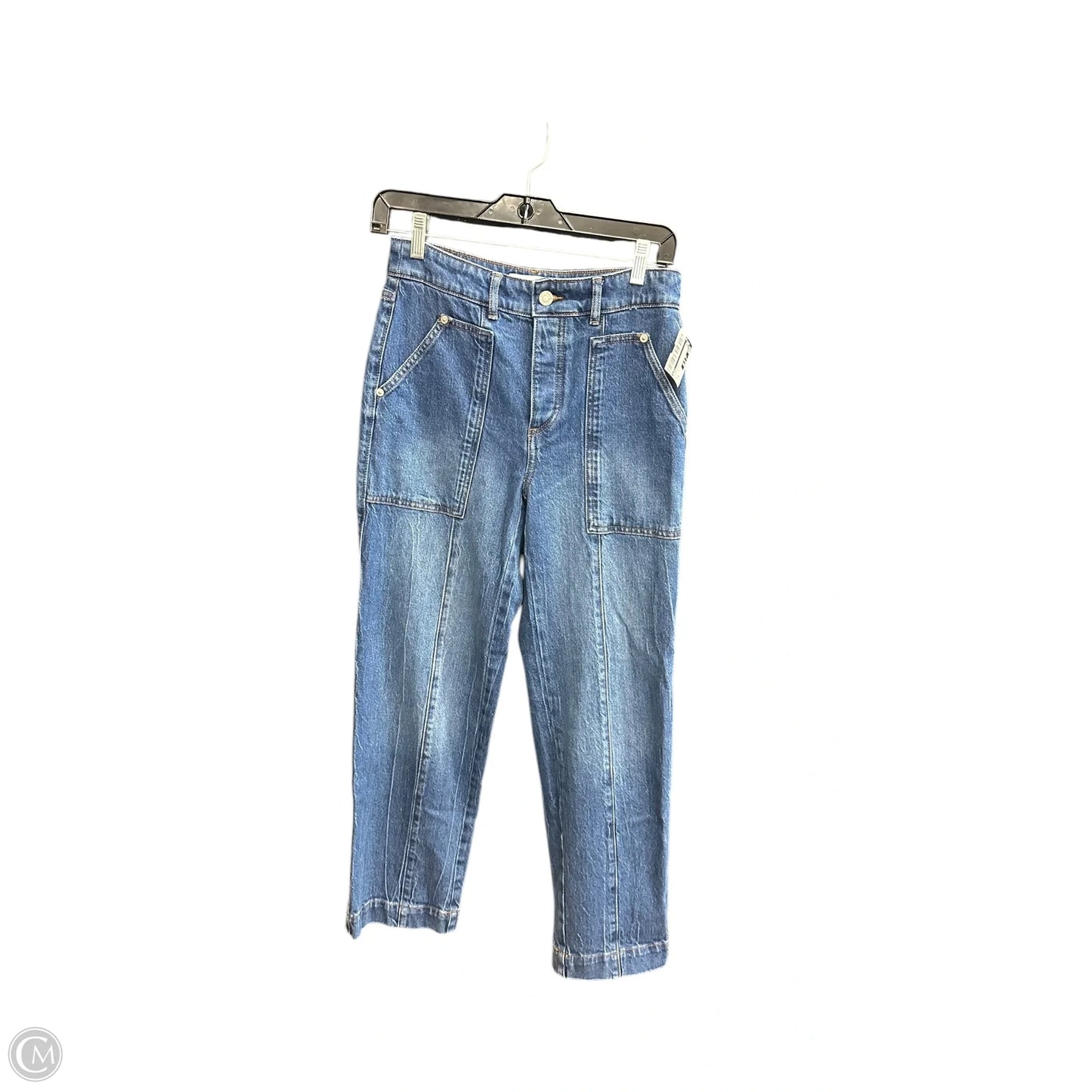 Jeans Straight By Loft In Blue Denim, Size: 0