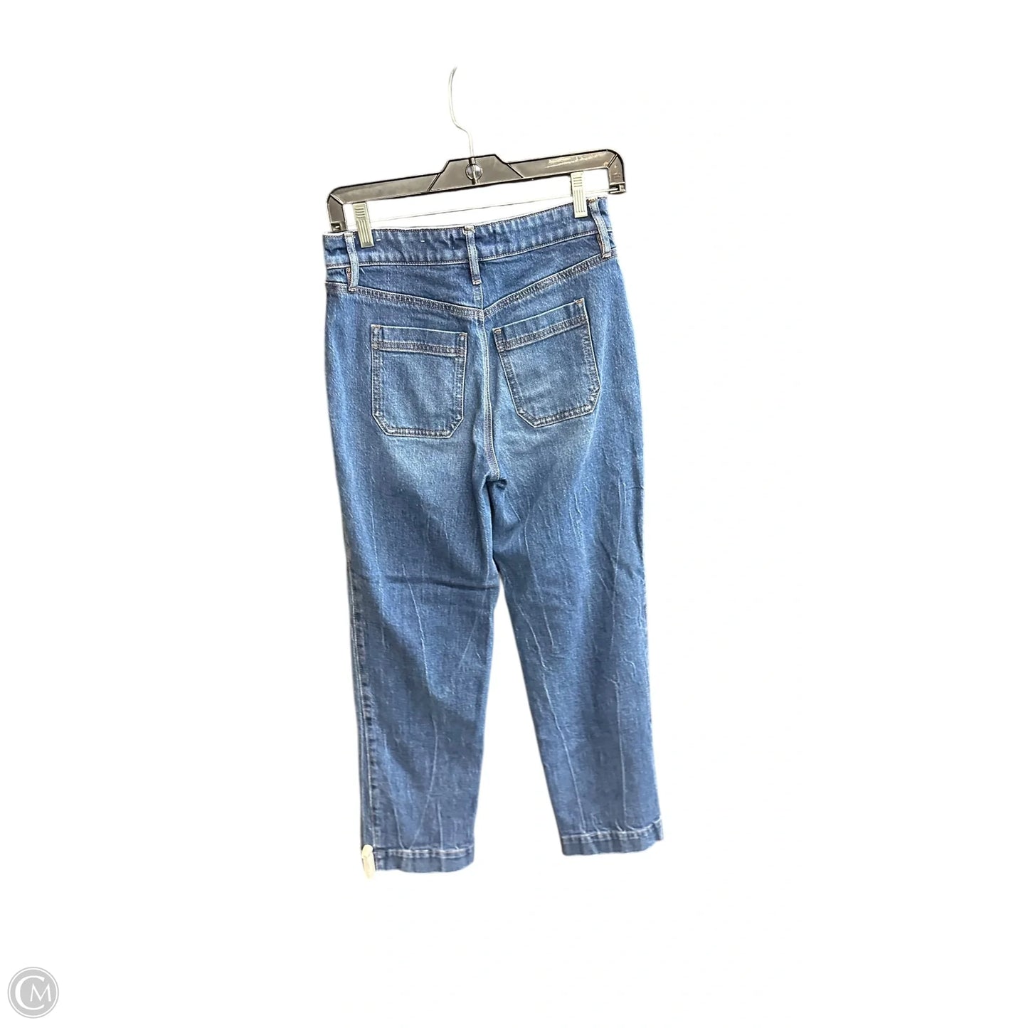 Jeans Straight By Loft In Blue Denim, Size: 0