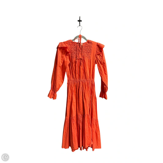 Dress Casual Maxi By Clothes Mentor In Orange, Size: Xs