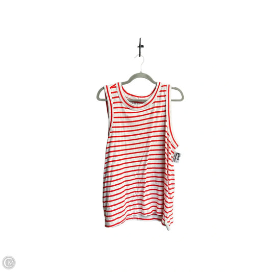 Top Sleeveless By Loft In Striped Pattern, Size: Xl