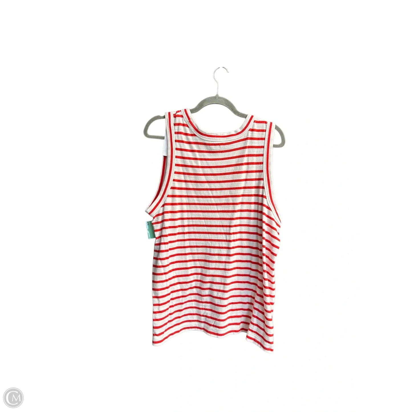 Top Sleeveless By Loft In Striped Pattern, Size: Xl