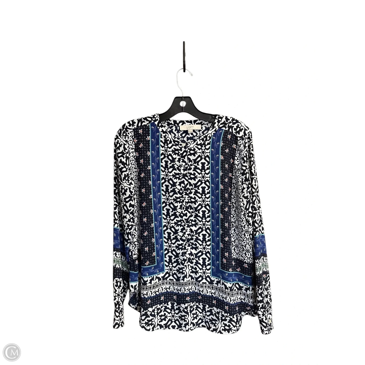 Top Long Sleeve By Loft In Multi-colored, Size: S