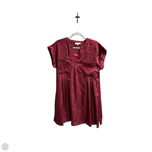 Dress Casual Short By Entro In Maroon, Size: S