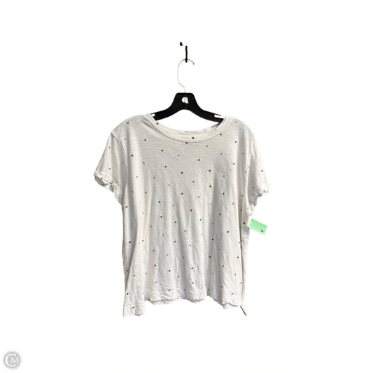 Top Short Sleeve By Loft In Polkadot Pattern, Size: Xl