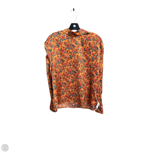 Top Long Sleeve By Pleione In Paisley Print, Size: M