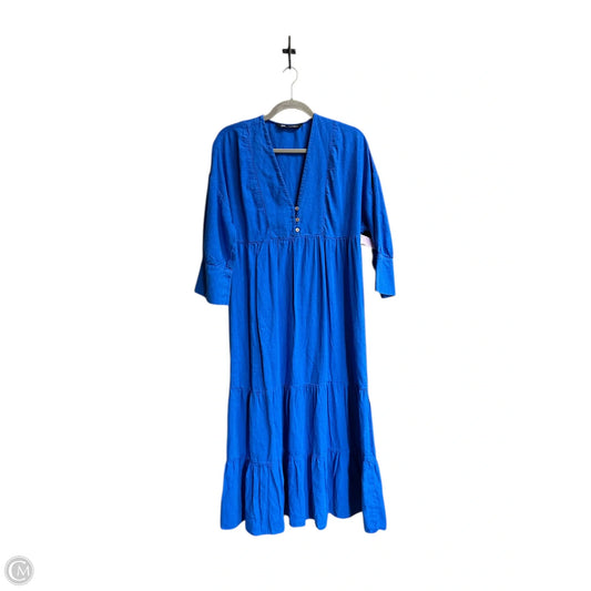 Dress Casual Maxi By Zara In Blue, Size: M