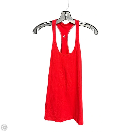 Athletic Tank Top By Lululemon In Red, Size: L