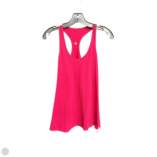 Athletic Tank Top By Lululemon In Maroon, Size: L