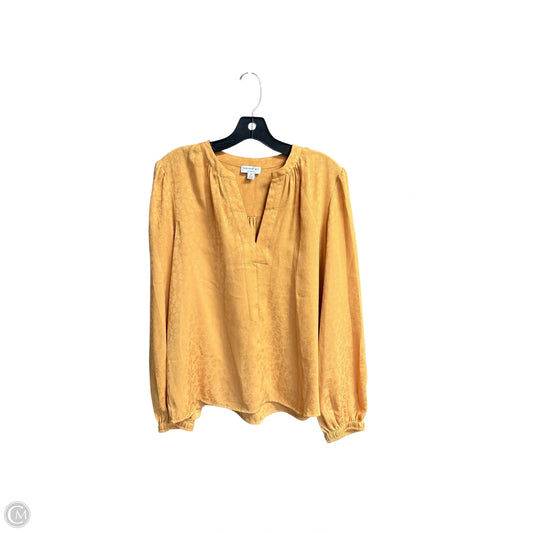 Top Long Sleeve By Current Air In Yellow, Size: M
