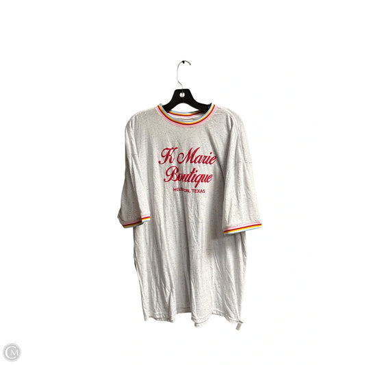 Top Short Sleeve By Clothes Mentor In Multi-colored, Size: 2x