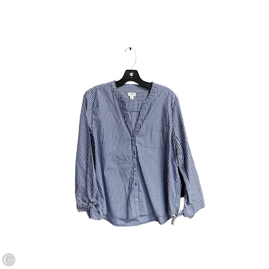 Top Long Sleeve By J. Crew In Striped Pattern, Size: L