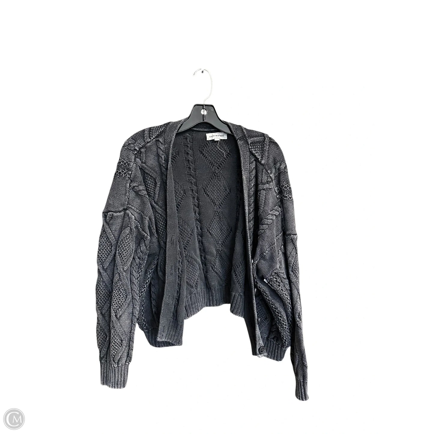 Cardigan By Lucky Brand In Grey, Size: Xl
