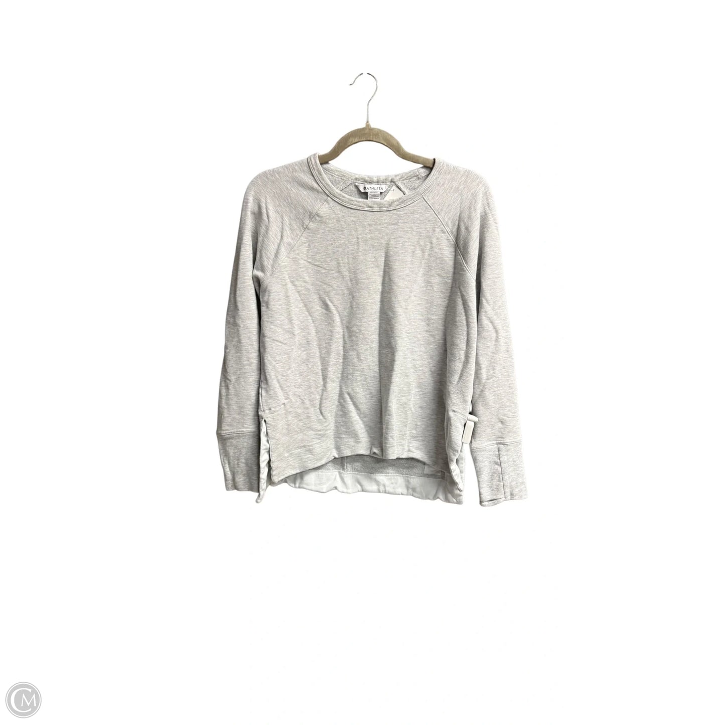 Athletic Sweatshirt Crewneck By Athleta In Grey, Size: M