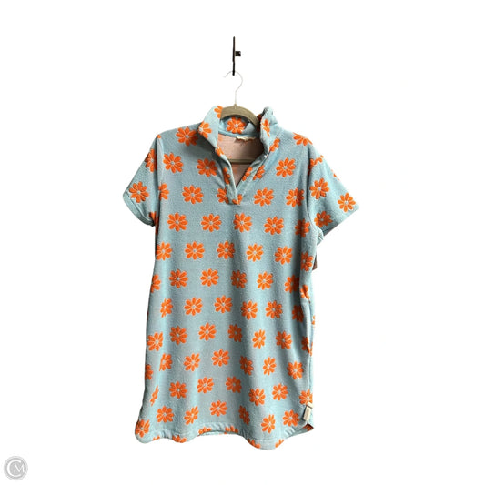 Dress Casual Midi By Easel In Blue & Orange, Size: M