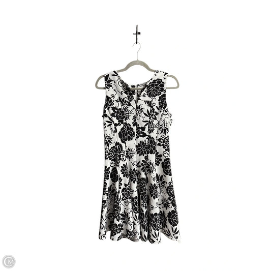 Dress Casual Midi By Dannyandnicole In Black & White, Size: M