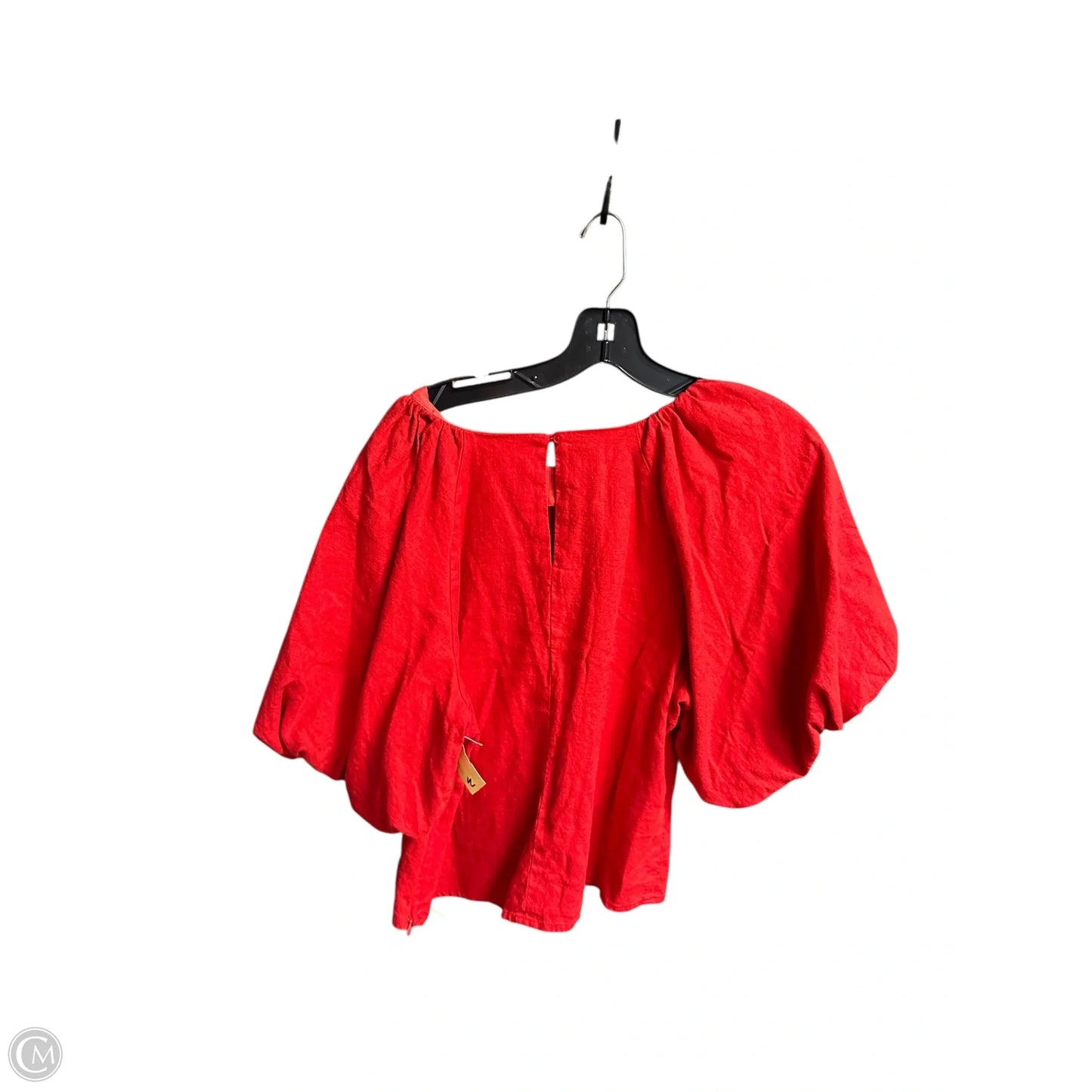 Top Short Sleeve By Dkny In Red, Size: M