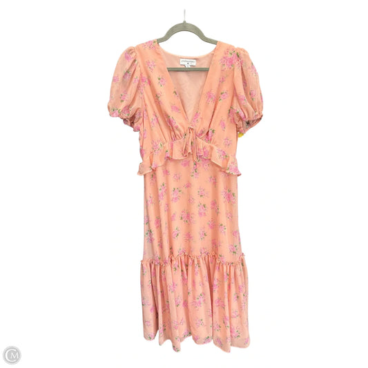 Dress Casual Maxi By Loveshackfancy In Floral Print, Size: L