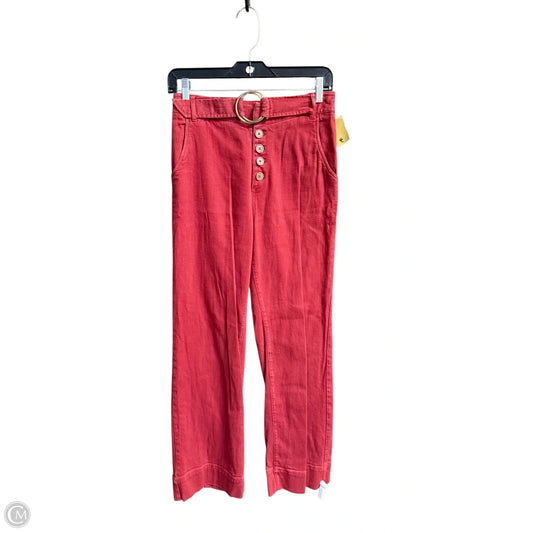 Jeans Straight By Anthropologie In Red, Size: 4
