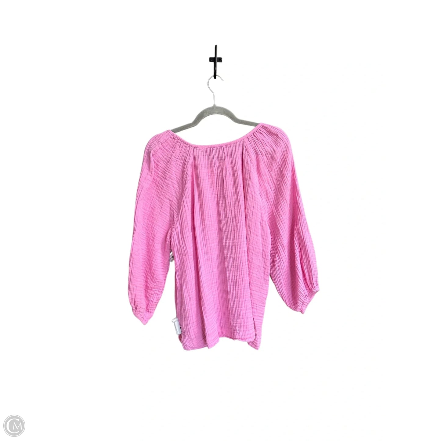 Top Long Sleeve By Loft In Pink, Size: L
