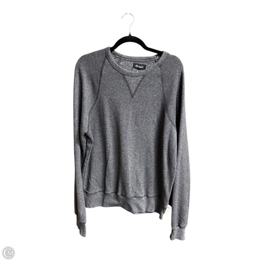 Sweatshirt Crewneck By Madewell In Grey, Size: M