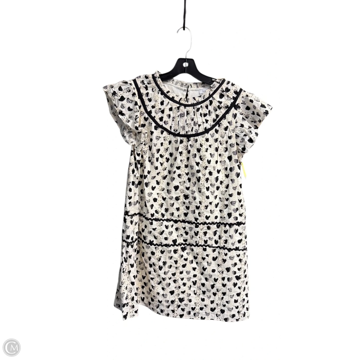 Dress Casual Midi By Voy In Black & Cream, Size: S