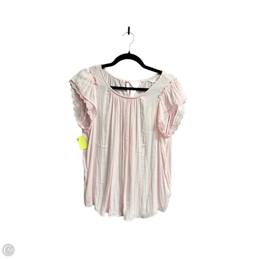 Blouse Sleeveless By Lc Lauren Conrad In Pink, Size: M