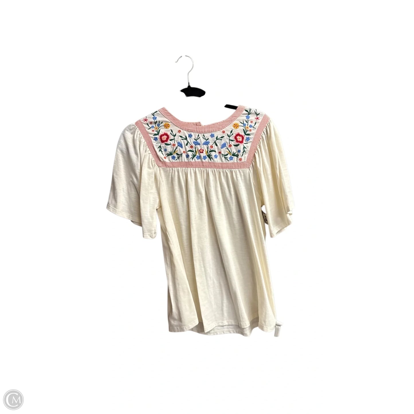 Blouse Short Sleeve By Hailey & Co In Floral Print, Size: S