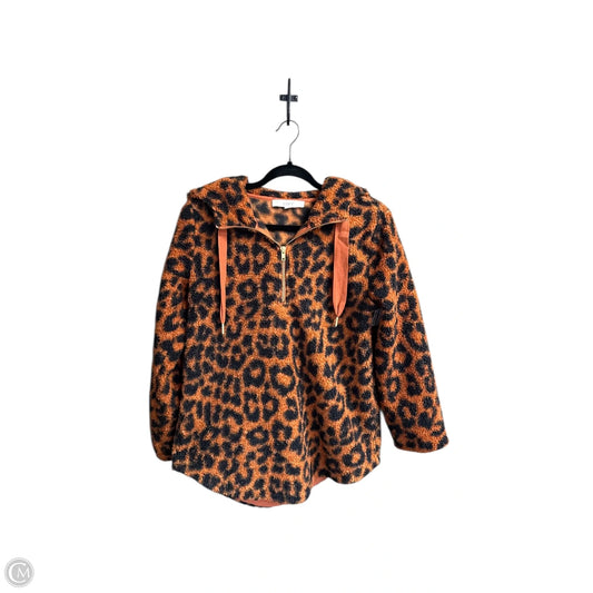 Sweatshirt Hoodie By Loft In Animal Print, Size: Xs
