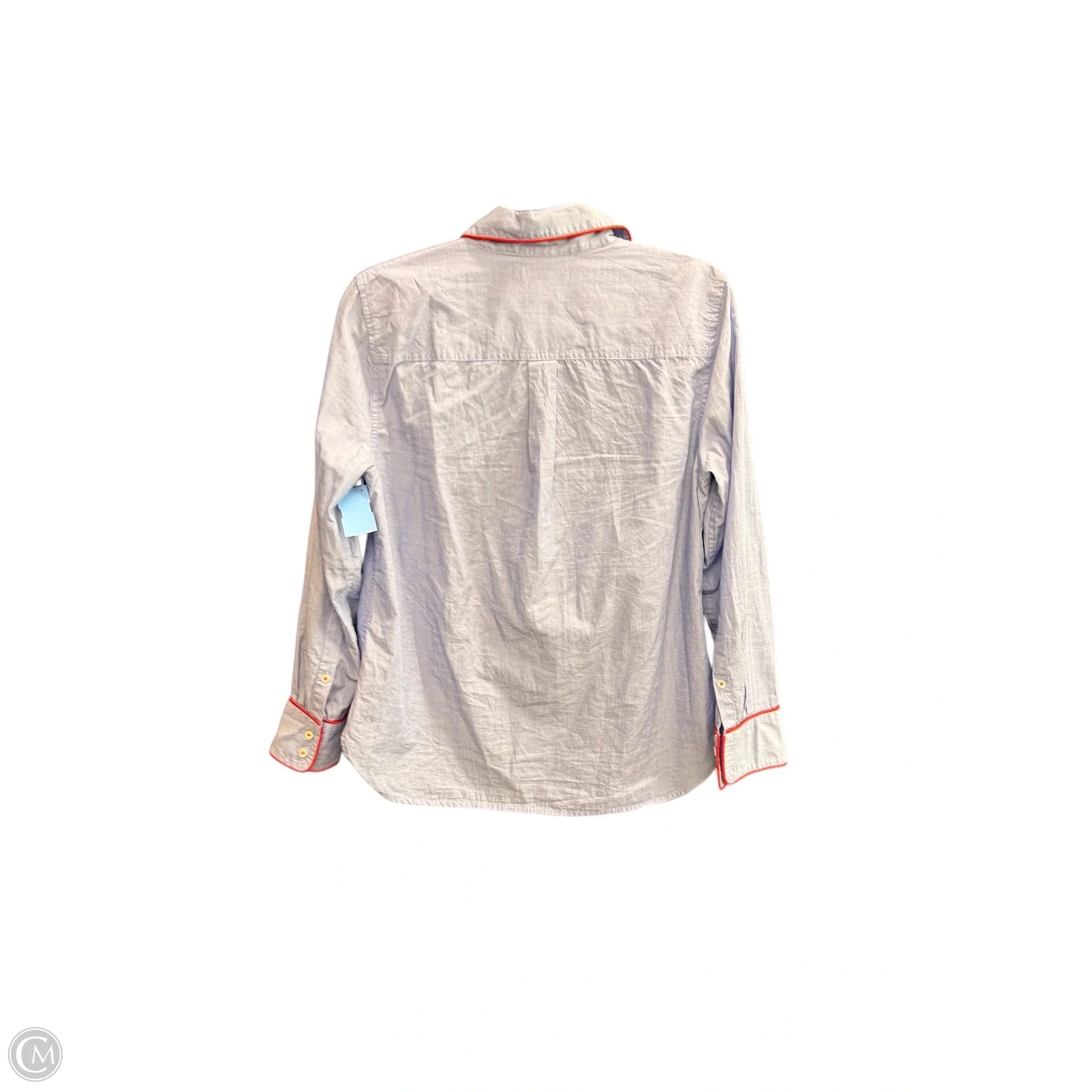 Top Long Sleeve By J. Crew In Blue & Red, Size: L