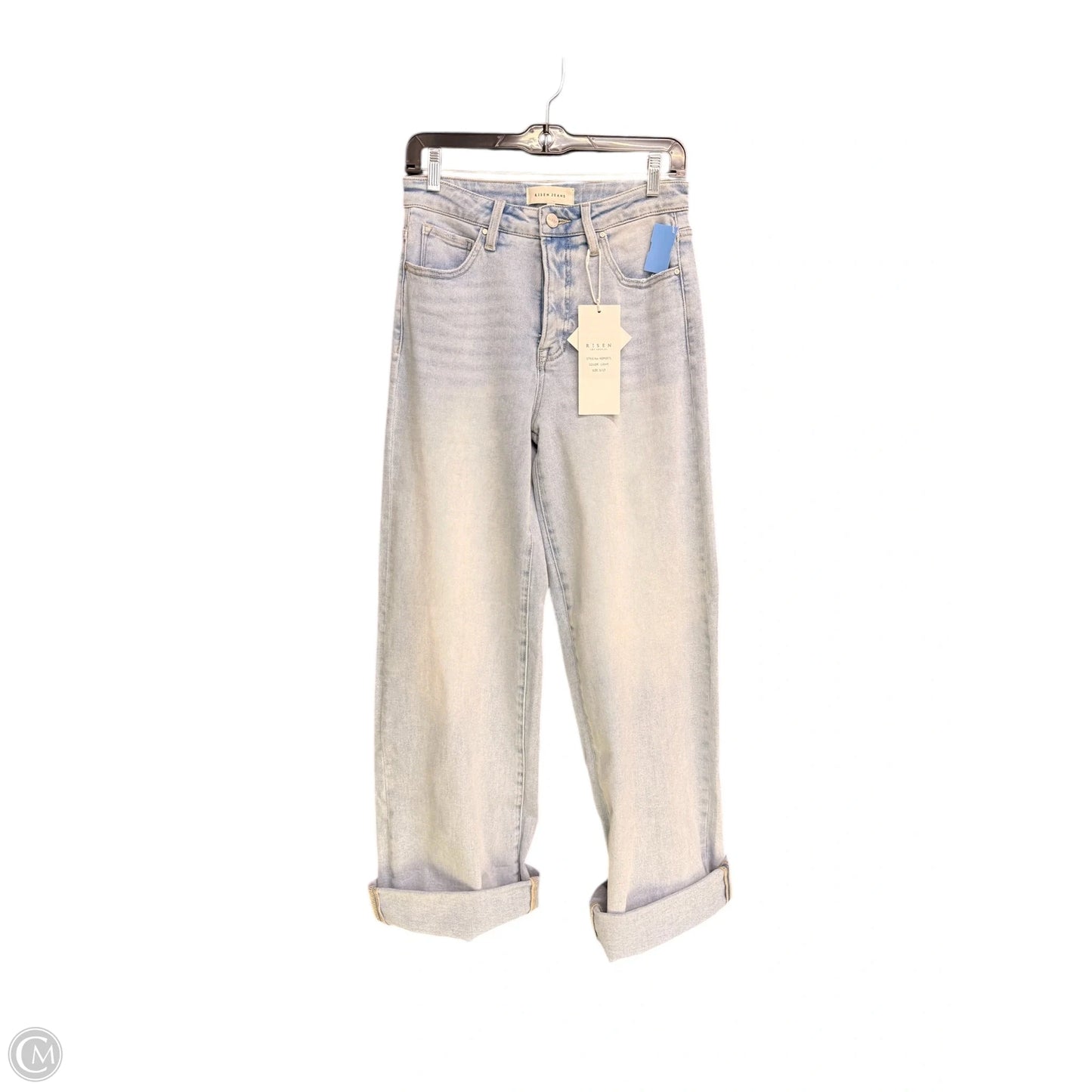 Jeans Wide Leg By Risen In Blue Denim, Size: 4