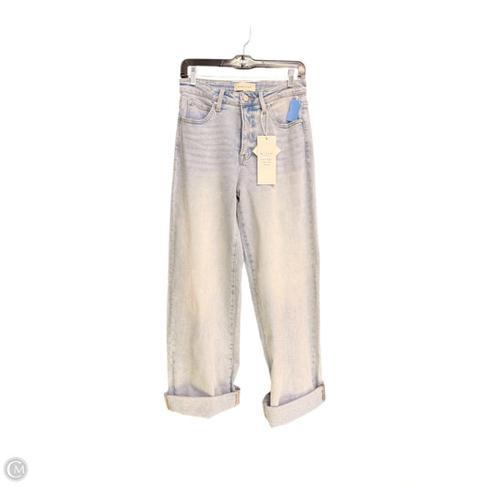 Jeans Wide Leg By Risen In Blue Denim, Size: 4