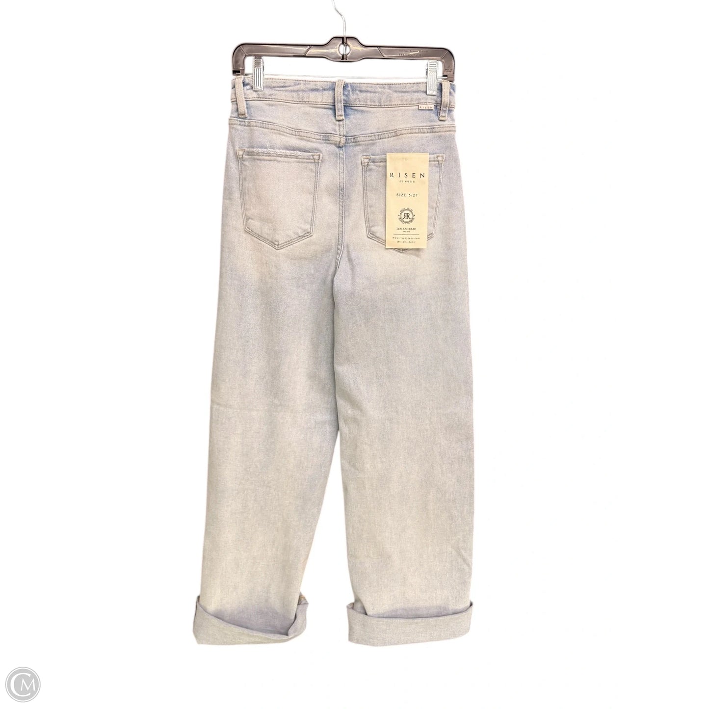 Jeans Wide Leg By Risen In Blue Denim, Size: 4