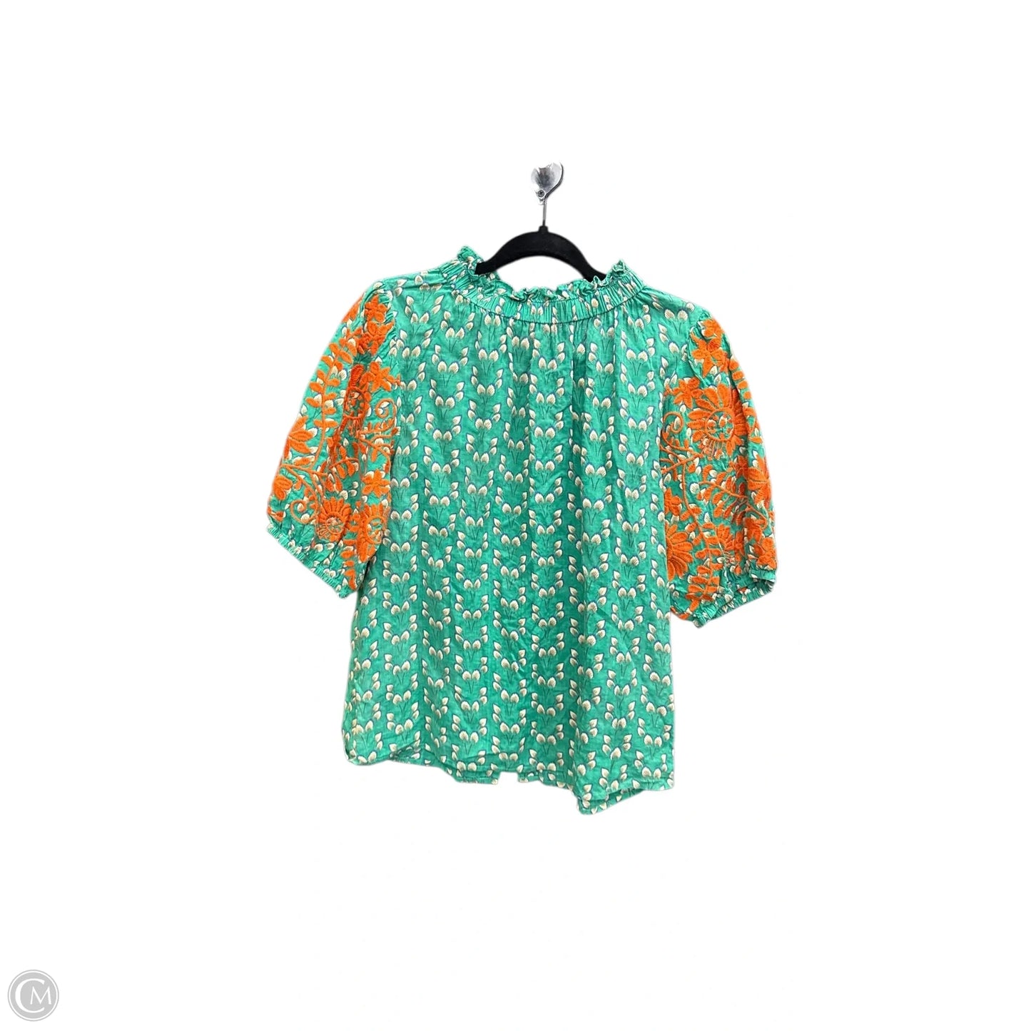 Blouse Short Sleeve By Thml In Multi-colored, Size: L