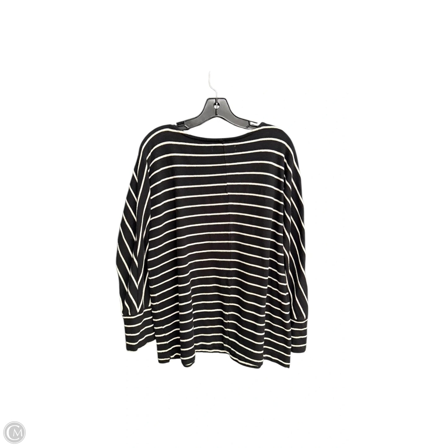 Top Long Sleeve By Loft In Striped Pattern, Size: L