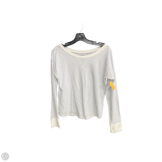 Top Long Sleeve By Abercrombie And Fitch In Striped Pattern, Size: S
