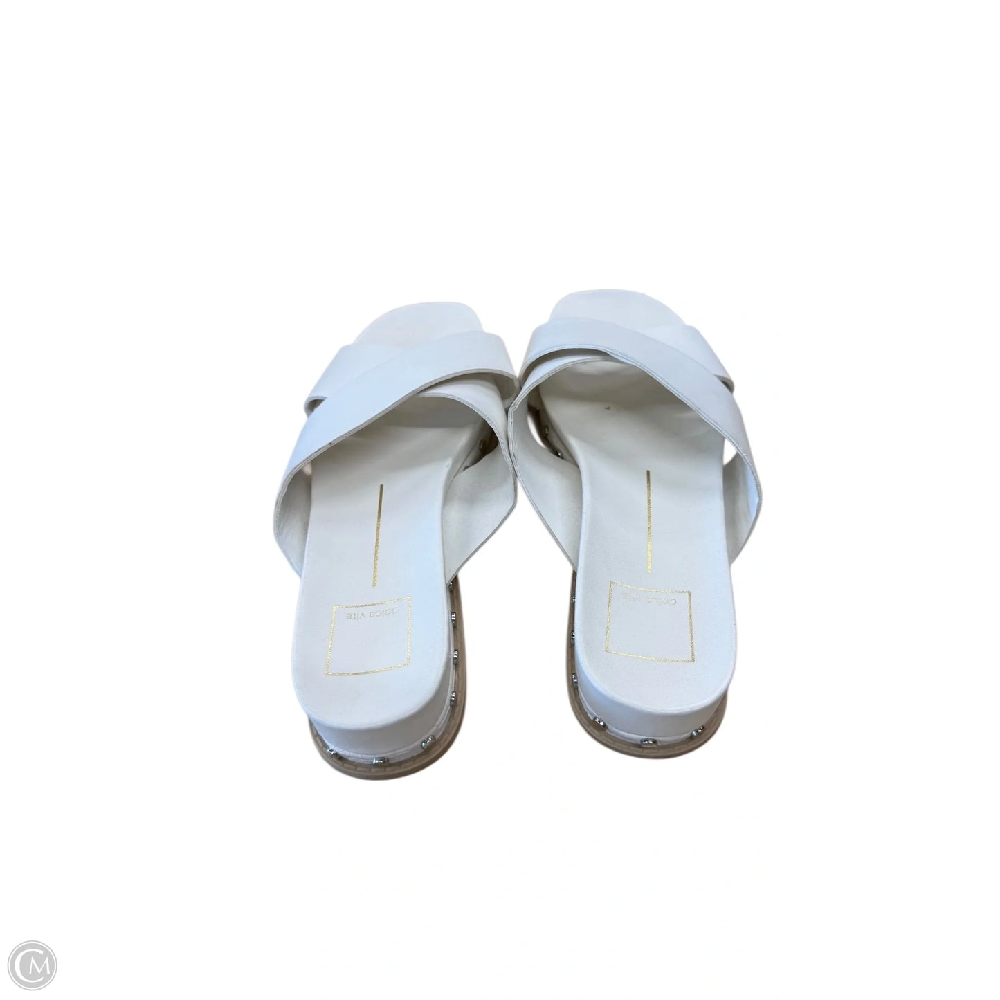 Sandals Flats By Dolce Vita In Silver & White, Size: 7.5