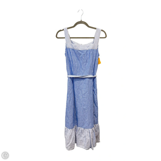 Dress Casual Midi By Talbots In Striped Pattern, Size: Xs