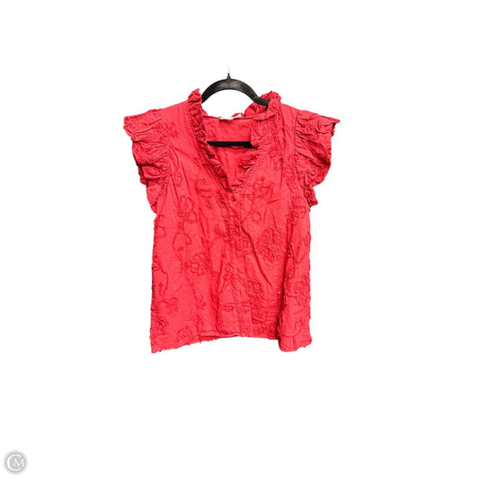 Blouse Sleeveless By Entro In Red, Size: S
