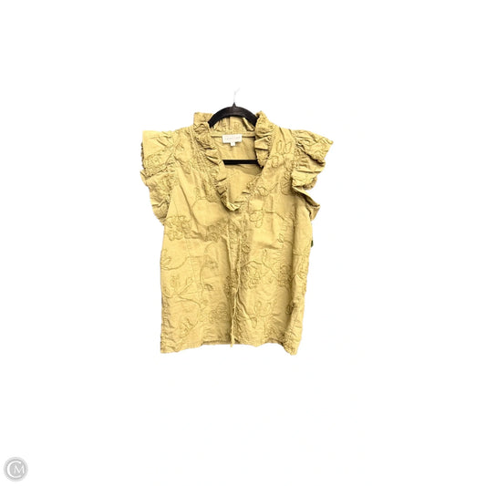 Blouse Sleeveless By Entro In Green, Size: S