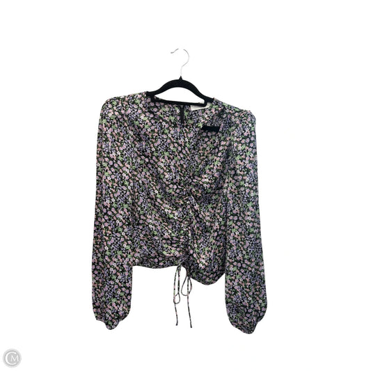 Blouse Long Sleeve By Astr In Floral Print, Size: S
