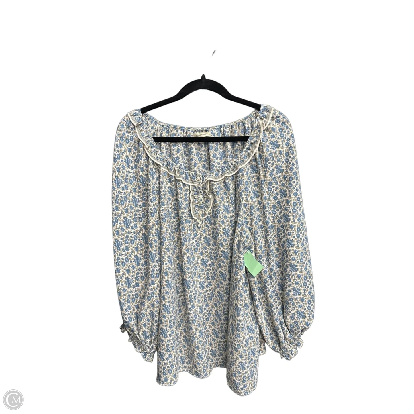 Blouse Long Sleeve By Max Studio In Floral Print, Size: Xl