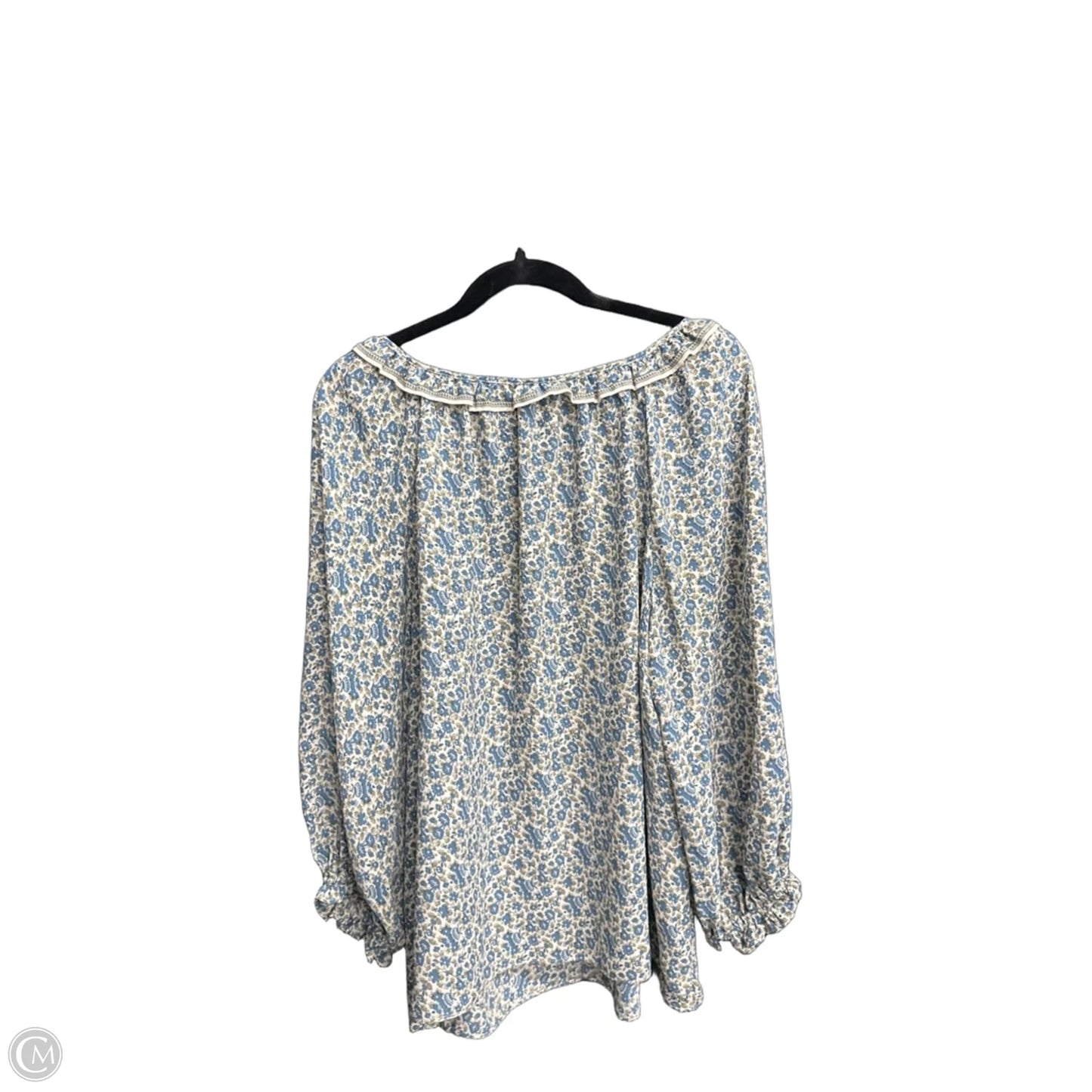 Blouse Long Sleeve By Max Studio In Floral Print, Size: Xl