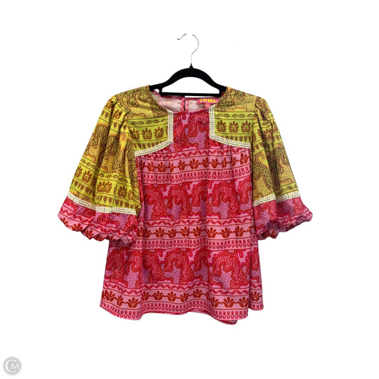 Blouse Short Sleeve By Thml In Multi-colored, Size: M