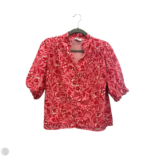 Blouse Short Sleeve By Fate In Floral Print, Size: S