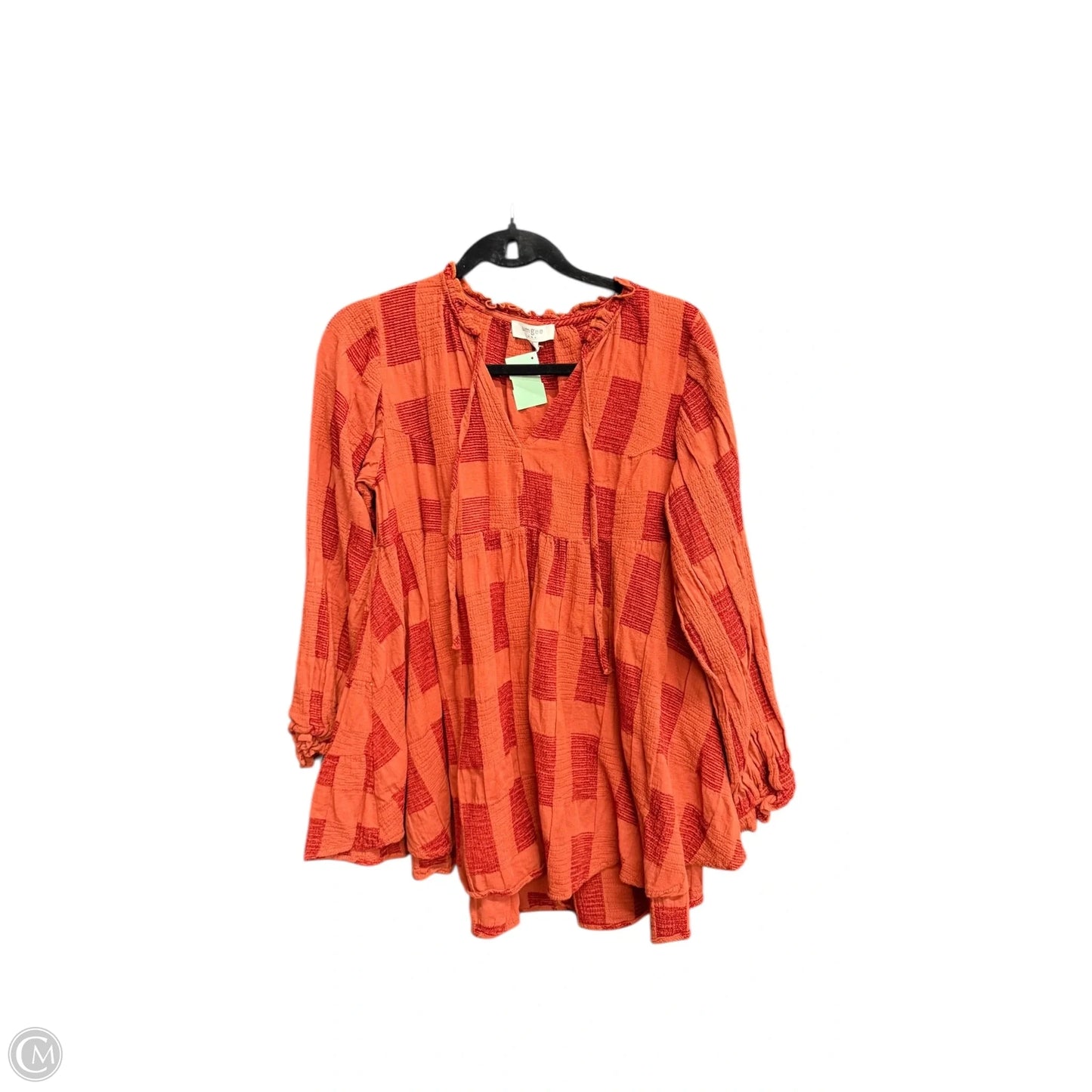 Blouse Long Sleeve By Umgee In Orange, Size: S